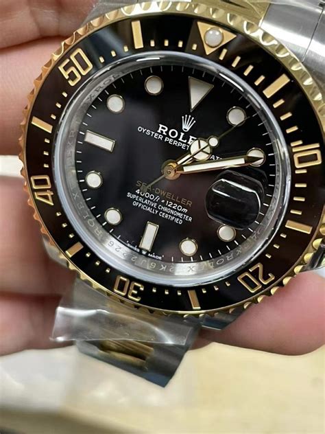 rolex sea dweller ceramic replica|rolex sea dweller two tone.